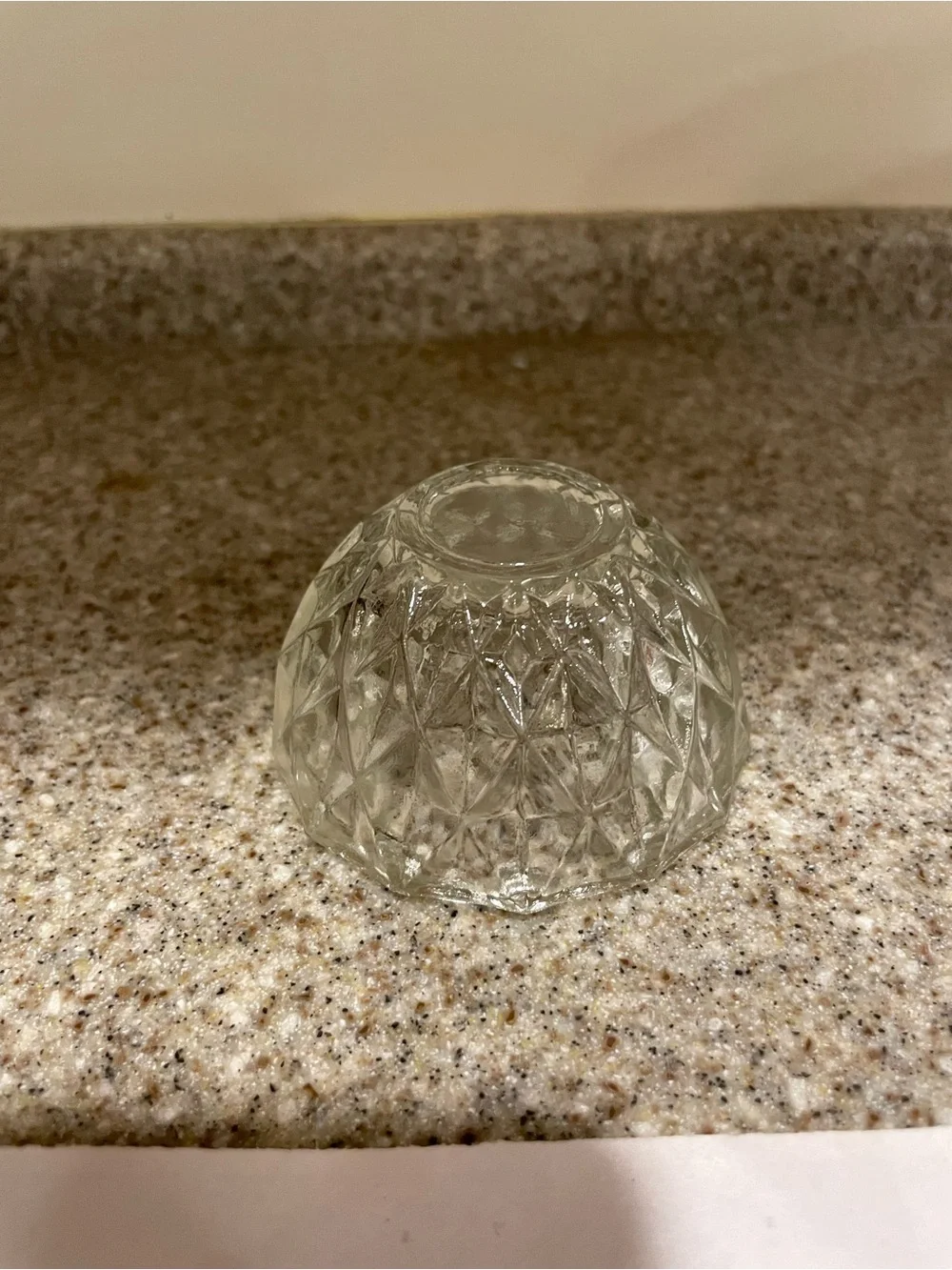 Textured Clear Glass Trinket Jar - Home Accents Vases